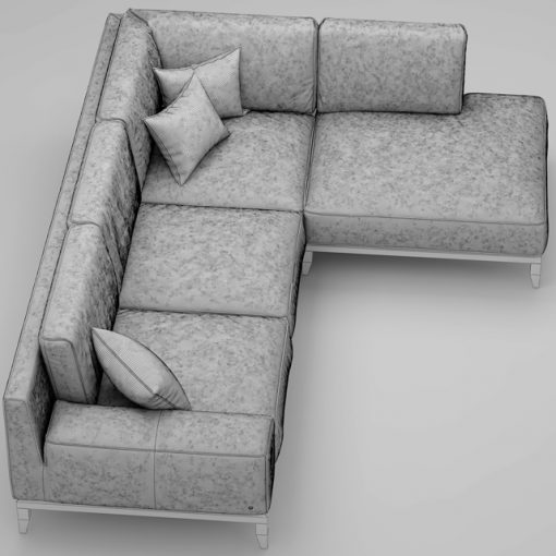 Natuzzi Opera Sofa 3D Model 4