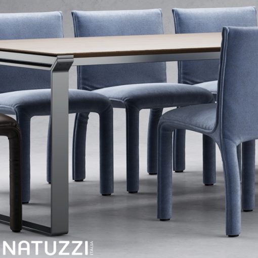 Natuzzi Table & Chair Set-03 3D Model 2