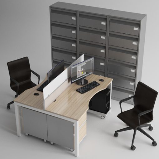 Office Furniture Set 3D Model