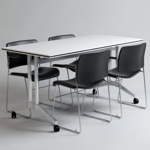Office Table & Chair Set-02 3D Model