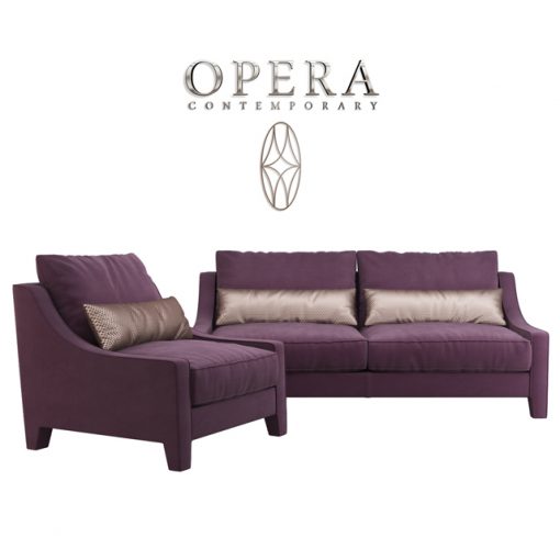 Opera Rosalie Sofa Set 3D Model