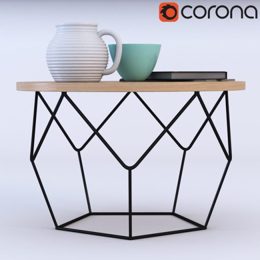 Origami Coffee Table 3D Model 2