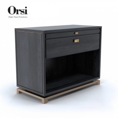 Orsi Broze Bed-Side Table – Chest of Drawers 3D Model