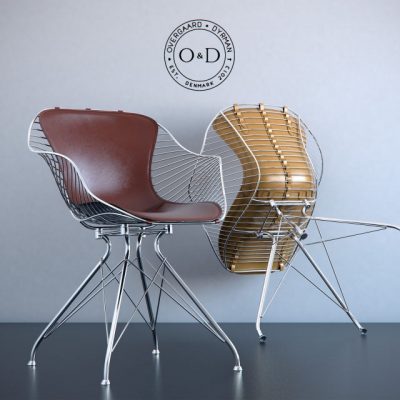 Overgaard & Dyrman Wire Dining Chair 3D Model