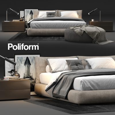 Poliform Dream Bed-2 3D Model