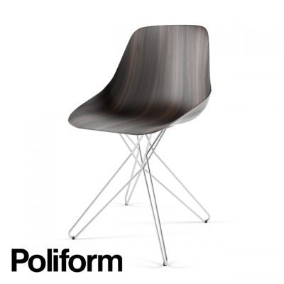 Poliform Harmony Steel Chair 3D Model