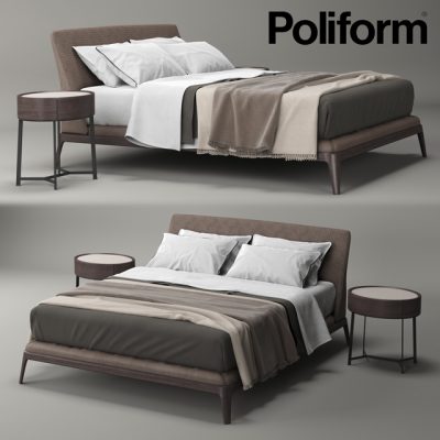 Poliform Kelly Bed 3D Model