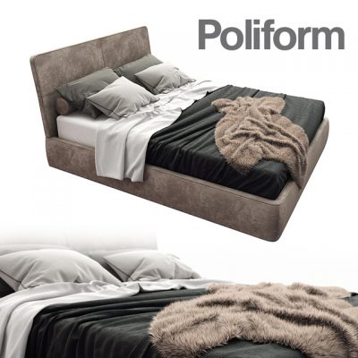 Poliform Laze Bed 3D Model