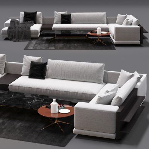 Poliform Mondrian Sofa Set-03 3D Model 2