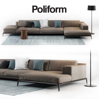 Poliform Park Sofa 3D Model