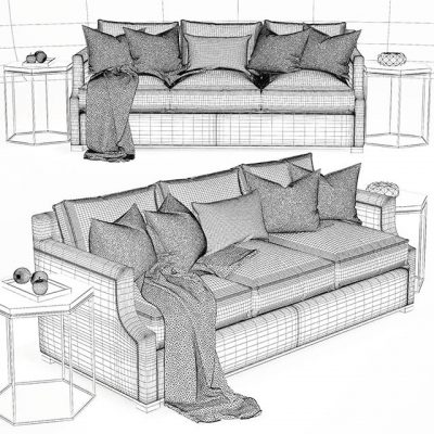 Provasi Armchair Sofa 3D Model