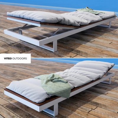 Pure Viteo Outdoor Chaise 3D Model