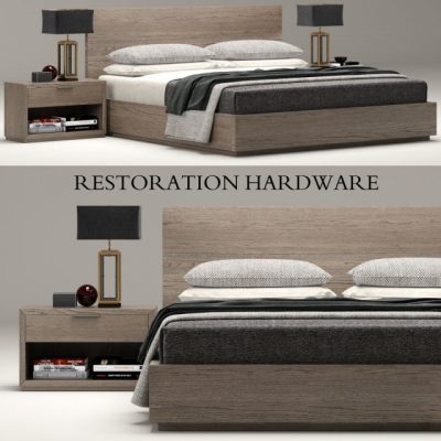 Restoration Hardware Modern Machinto Bed 3D Model