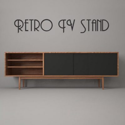 Retro Tv Stand 2 – Sideboard 3D Model