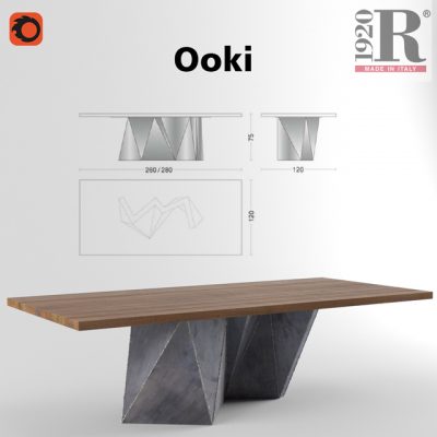 Riva1920 Ooki Table 3D Model 2