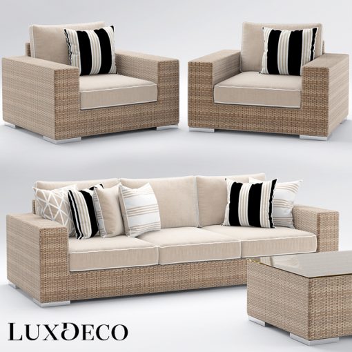 Riviera Outdoor Sofa Collection 3D Model