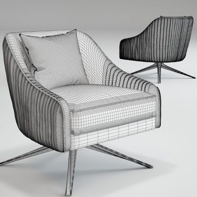 Roar Rabbit Swivel Chair 3D Model