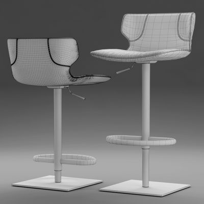 Roche Bobois Tabouret Bump Bar Stool Chair 3D Model