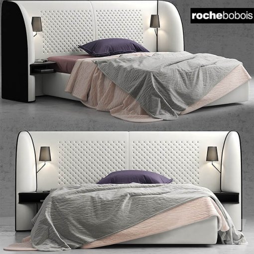 Rochebobois Cherche Midi bed 3D model (3)