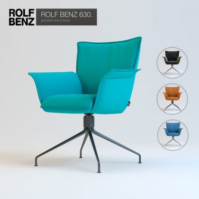 Rolf Benz 630 Chair 3D Model