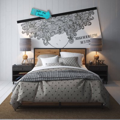 Rope Me King Size Bed – Old Patina 3D model