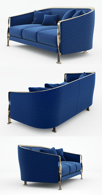Rugiano Paris Sofa 3D Model 2