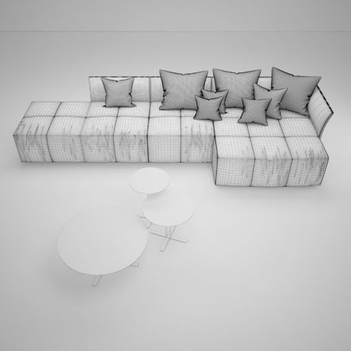 Saba Pixel Sofa 3D Model 3
