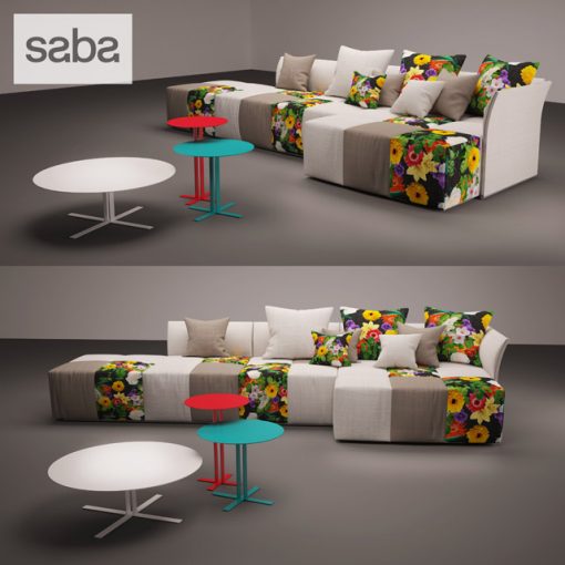 Saba Pixel Sofa 3D Model