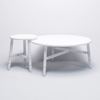Sancal Nudo Table & Chair 3D Model