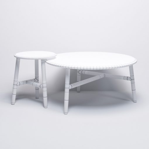 Sancal Nudo Table & Chair 3D Model 2