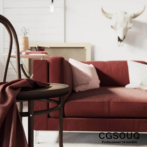 Sandro nico sofa 3D model 4