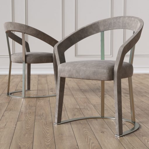 Schubert Frances Table & Chair 3D Model 2