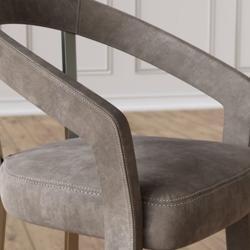 Schubert Frances Table & Chair 3D Model 3