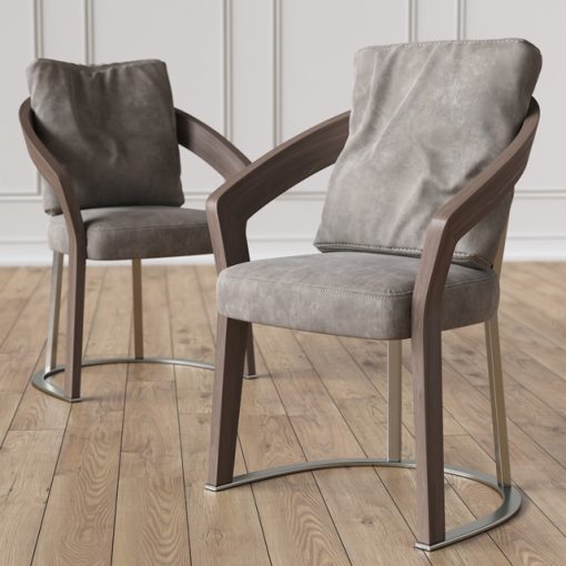 Schubert Frances Table & Chair 3D Model 4