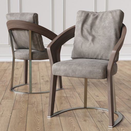 Schubert Frances Table & Chair 3D Model 5