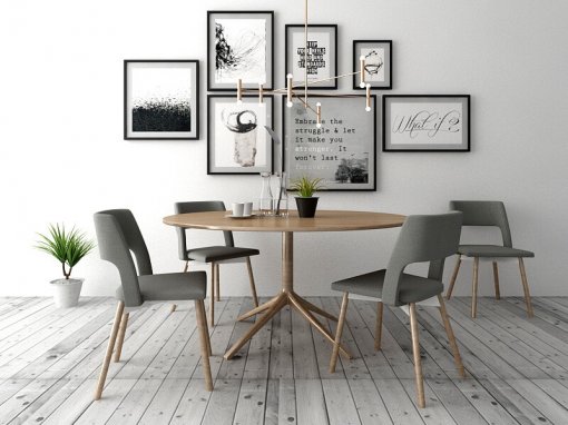 Simple Dining room 3d model