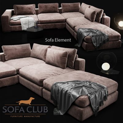Sofa Club Element Sofa 3D Model