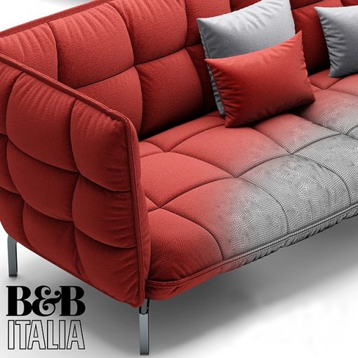 Sofa HUSK BB Italia 3D model (2)