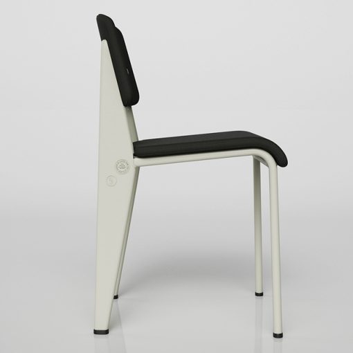 Standard SR - Prouve Raw Table & Chair 3D Model 2