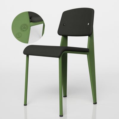 Standard SR - Prouve Raw Table & Chair 3D Model 3