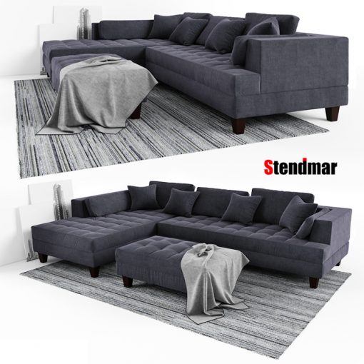 Stendmar S168LDG Sofa Set 3D Model