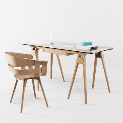 Stockholm Arco+Wick Table & Chair 3D Model