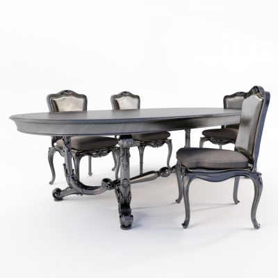 Stol Stul Table & Chair 3D Model