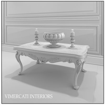 Stolik Vaza Podsveshnik Table 3D Model