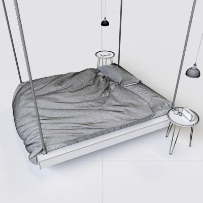 Suspension Bed 3D Model