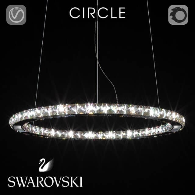 Circle Swarovski Light 3D model
