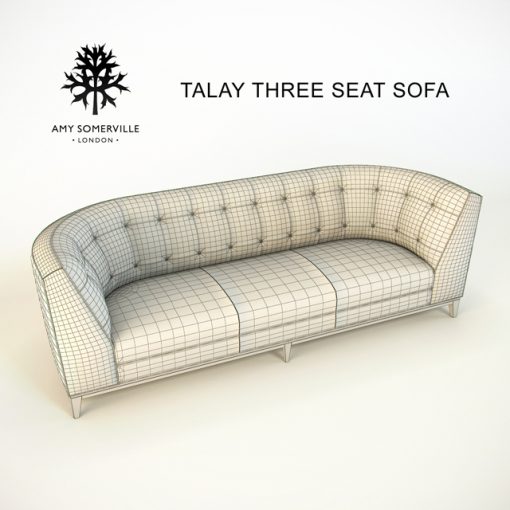 Talay 3-Seater Sofa 3D Model 3