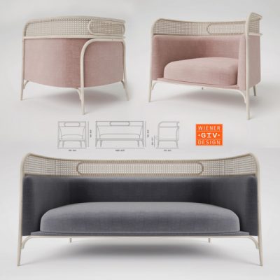 Targa Lounge Sofa 3D Model