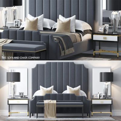 The Sofa And Chair Company Bed Set-4 3D Model