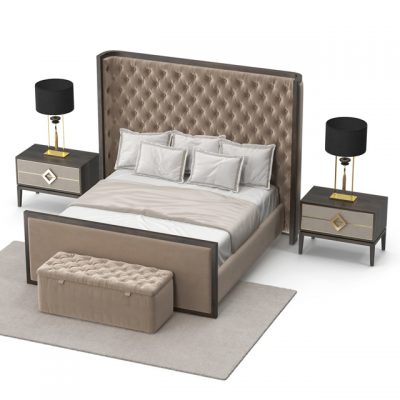 The Sofa & Chair Company Mayfair Bed 3D Model